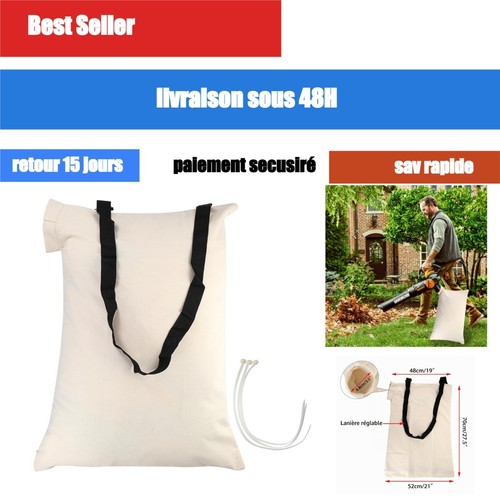 Sac collecte feuilles - , 90l