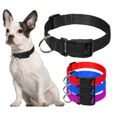 20pcs Wholesale Pet Dog Nylon Collars Bulk for Small Medium Large Dogs Black Red