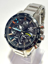 CASIO watch Edifice Solar EQB-501XDB-1AJF Chronograph Calendar Bluetooth Black#5