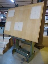 MEUBLE DE METIER ANCIENNE TABLE D'ARCHITECTE OLD ARCHITECT TABLE MEUBLE INDUSTRI