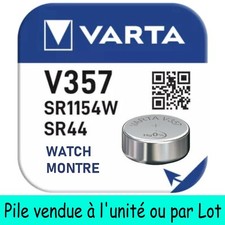 Pile bouton spéciale pour montre V357 SR44 SR1154W Oxyde d'Argent 1,55V 145 mAh