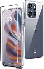 TRANSPARENT COVER + TEMPERED GLASS FILM FOR MOTOROLA EDGE 50 NEO TPU