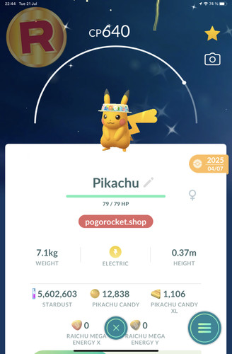 Shiny pikachu flower - pikachu, hat