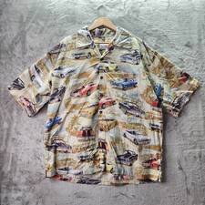 David Carey Originals Chevrolet Chevelle Muscle Car Hawaiian Shirt 3XL Cotton