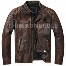Nouveau Blouson En Cuir Biker