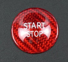 Bouton Start Stop Carbone Véritable Rouge Renault Clio Megane RS Sport Neuf 🇫🇷