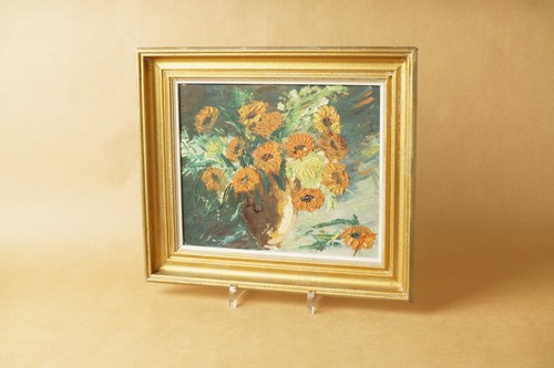 Tableau huile sur carton - sur,