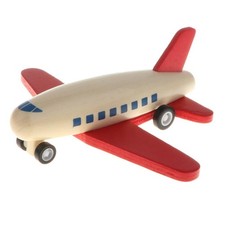 Petit avion à friction en bois pour enfants