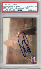 Shaquille O'Neal Signed Magic Encapsulated 1993 SkyBox Shaq Attaq Pepsi Card PSA