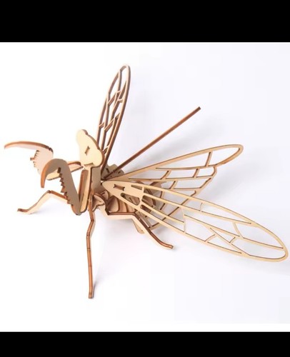 Puzzle bois mantes - 3d,