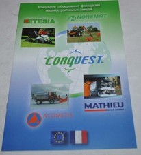 Etesia Tractor Acometis Mathieu Truck Brochure Prospekt