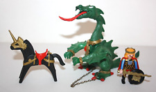 PLAYMOBIL 3840 ROI PRINCE AVEC DRAGON VERT CHEVALIERS PAYS MAGIQUE