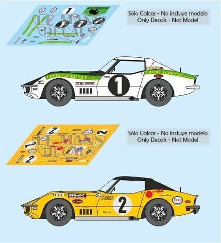 Décals corvette mans - corvette, le