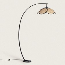 Lampadaire rotin arc nirvana - rotin,