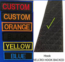 Official VELCRO® Hook  Custom Name ID Badge Morale Patch Name Tape 100x30mm