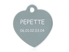 medaille gravee chien ou chat