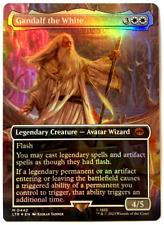 MTG Gandalf the White *BORDERLESS FOIL* The Lord of the Rings 0442 NM