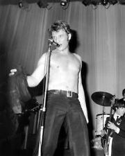 8x10 Print Johnny Hallyday Shirtless on Stage Performing Olympia 1966 #AAJH