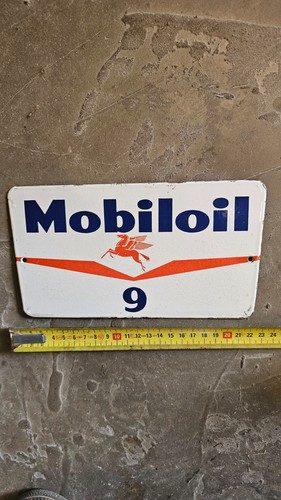 Plaque émaillée mobiloil - émaillée,