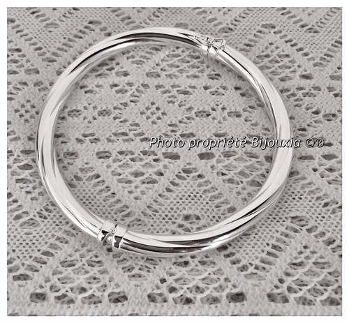 Bracelet jonc torsadé - bracelet,