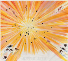 Texaco TNT Buster Shells Ash Can WWII Vintage Print Ad 1943 Sat Evening Post