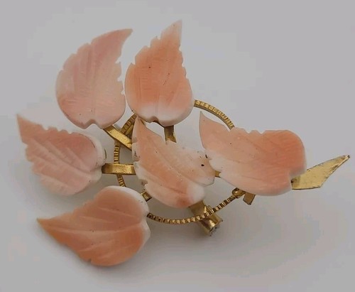 Bijou vintage broche feuille - bijou,