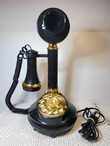 Vintage candlestick telephone - candlestick,