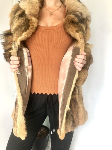 Manteau fourrure véritable - fourrure,