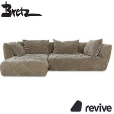 Bretz Teratai Tissu Canapé D'Angle Gris Greige Méridienne Gauche Sofa Canapé