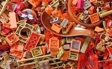 LEGO Vrac 250g Orange à doré