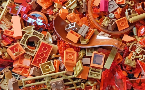 Lego vrac 250g orange doré - vrac,