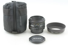 Near MINT w / Hood Nikon AF NIKKOR 50mm F/1.8 Auto Focus Prime Lens From JAPAN