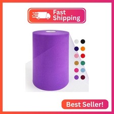 Purple Tulle Fabric Roll 6