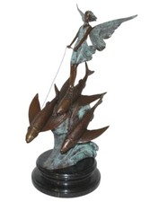 Figurine en Bronze Fée Sur