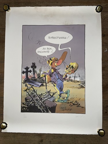 Affiche pierre tombal signé - pierre,