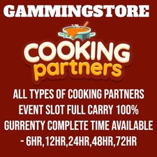 Cooking partners event Slot 100 % Complete Partner mono_poly go stickers 80k 