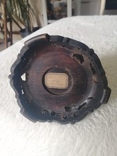 Lot de cinq socle ancien en