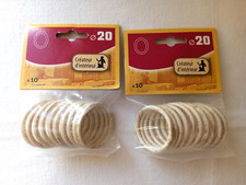 20 Anneaux pour Barres de Rideaux Créateur d'Intérieur - En Métal - Doré / Sable