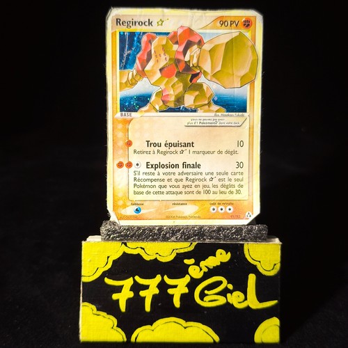 Carte pokémon regirock star - pokémon,