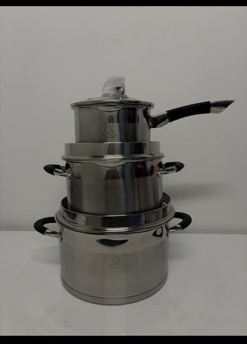 Set casseroles inox 6 - casseroles,