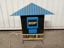 D POS sign light house counter blue EDF GDF 46 x 41 x 16 cm decoration