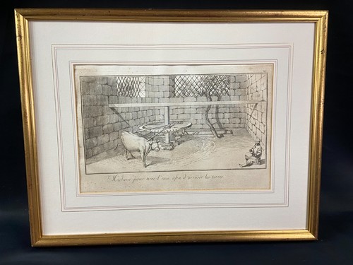 Gravure xviiie scène - xviiie,