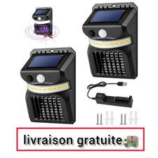 Lampe Solaire Extérieure Anti-Moustiques Étanche Jardin Capteur Infrarouge