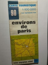 carte touristique IGN 90 environs de paris