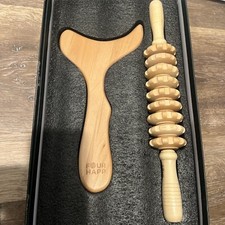 Wood Therapy Massage Tools Wooden Gua Sha Kits Maderoterapia Kit Body Sculpti...