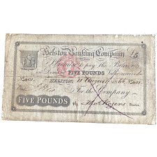 Helston Banking Company 1866 £5 banknote Outing 924