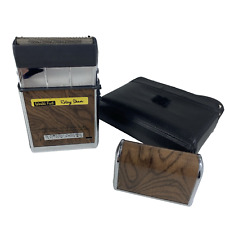 Vintage World's First Rotary Shaver Wood Men's Travel Rotary Shaver