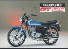 Motorcycle Suzuki  GT 125 sale brochure