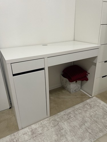 White computer desk - white, w/