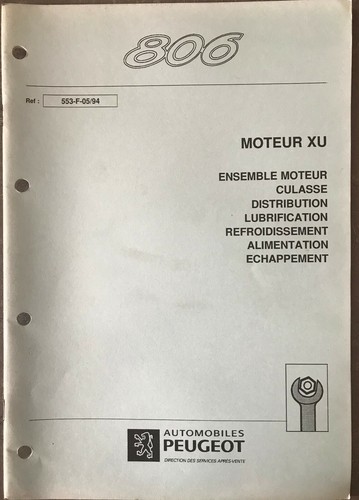 Manuel atelier 553 05 94 - d’atelier, 553-f-05/94